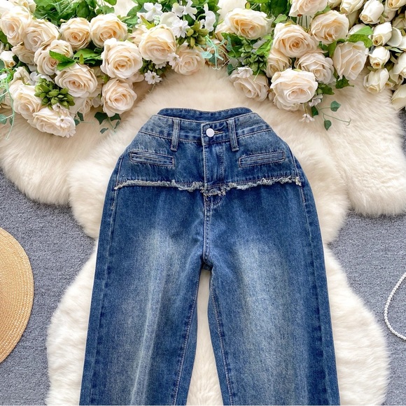 Skyline High Rise Rigid Denim Jeans | Size S - L - Picture 3 of 8